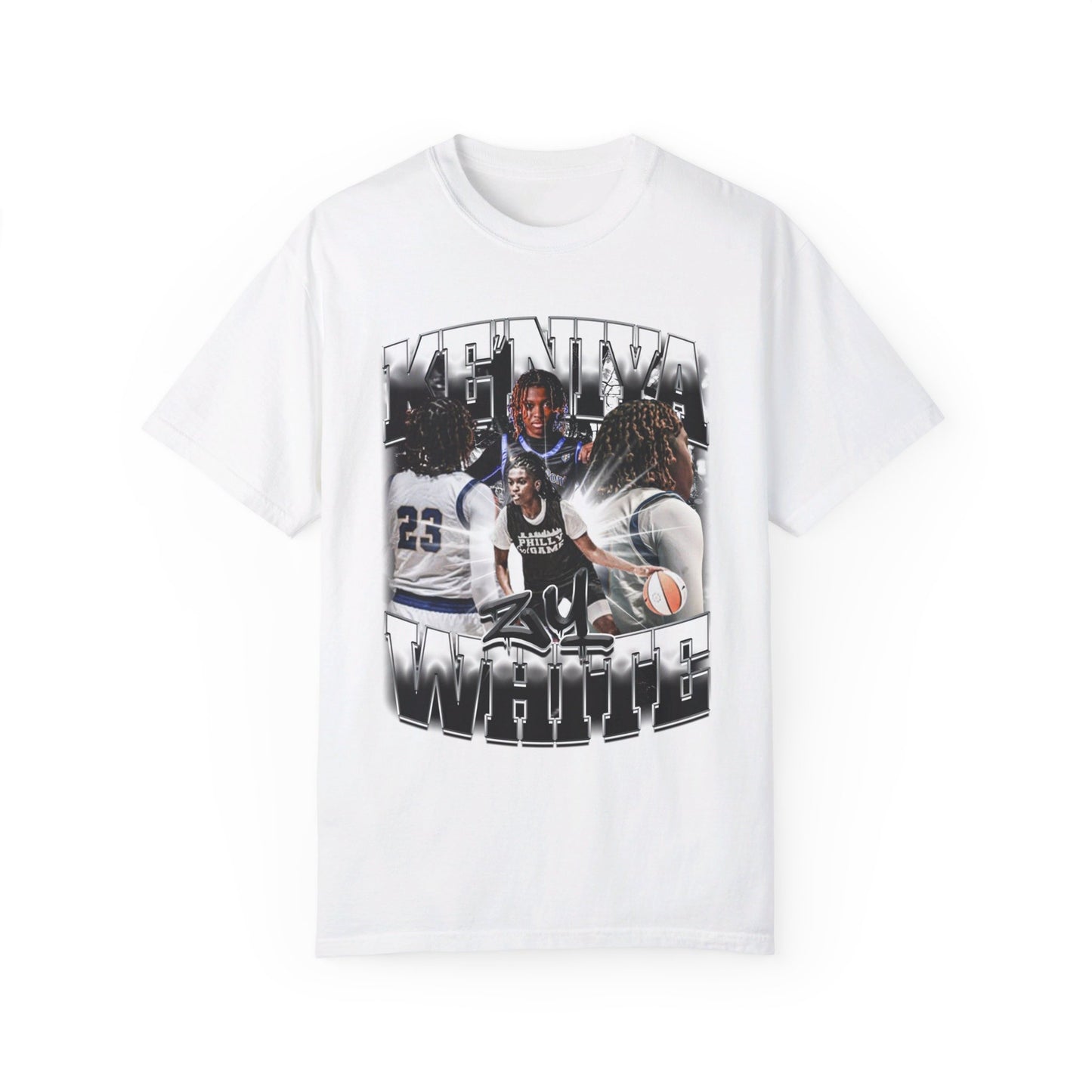 Ke'niya White Heavy Cotton Tee