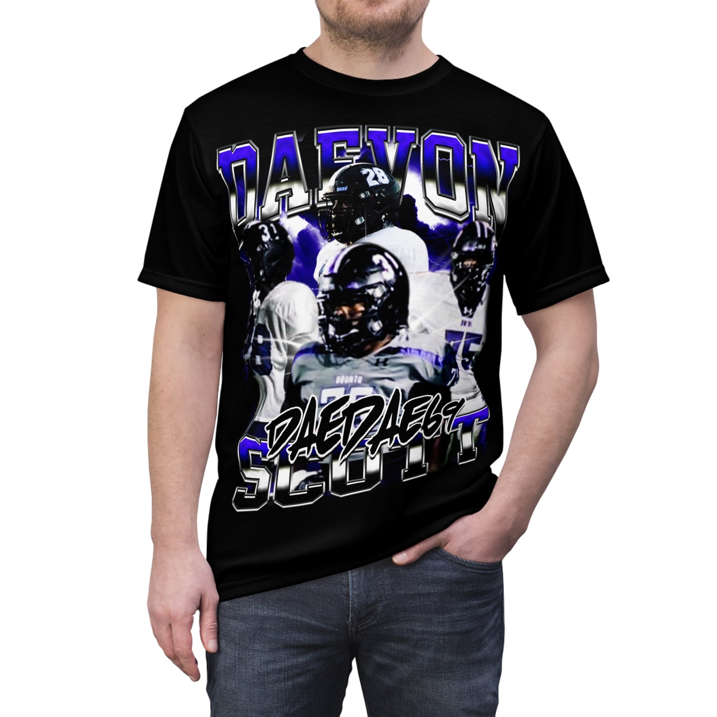 Daevon Scott Vintage Full Print Tee