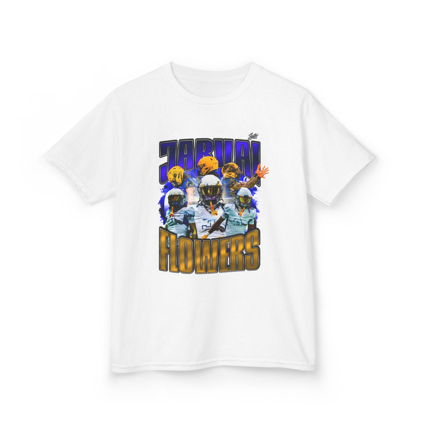Jarvai Flowers Youth Heavy Cotton Tee