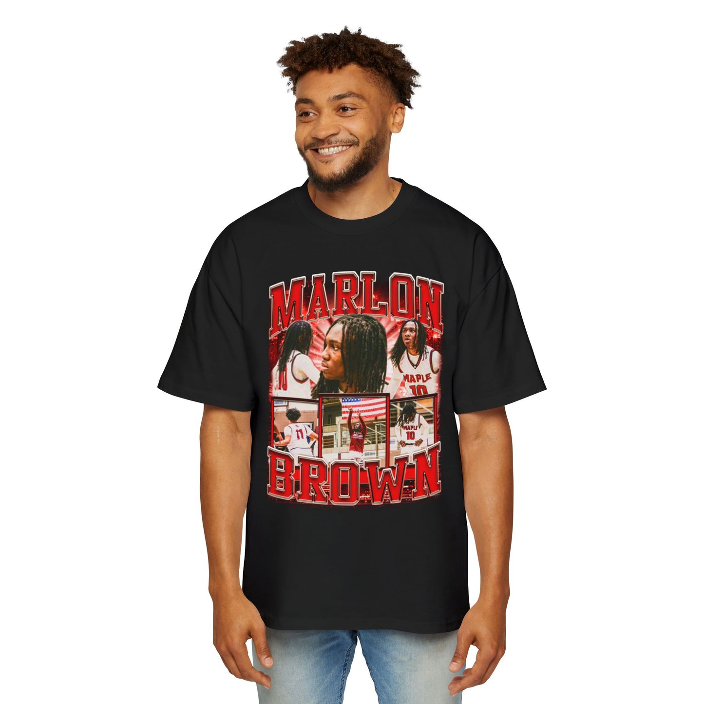 Marlon Brown Oversized Retro Tee