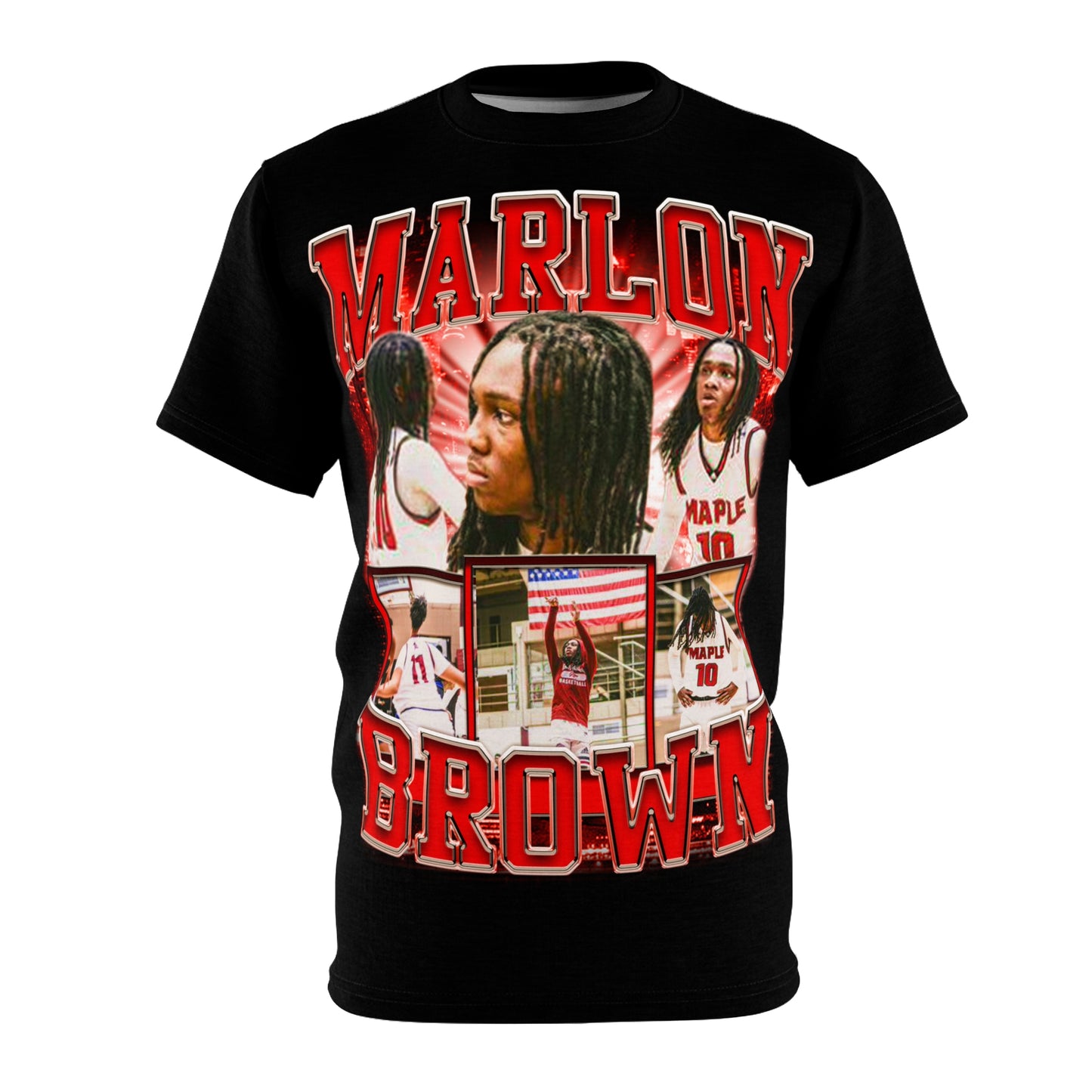Marlon Brown Vintage Full Print Tee