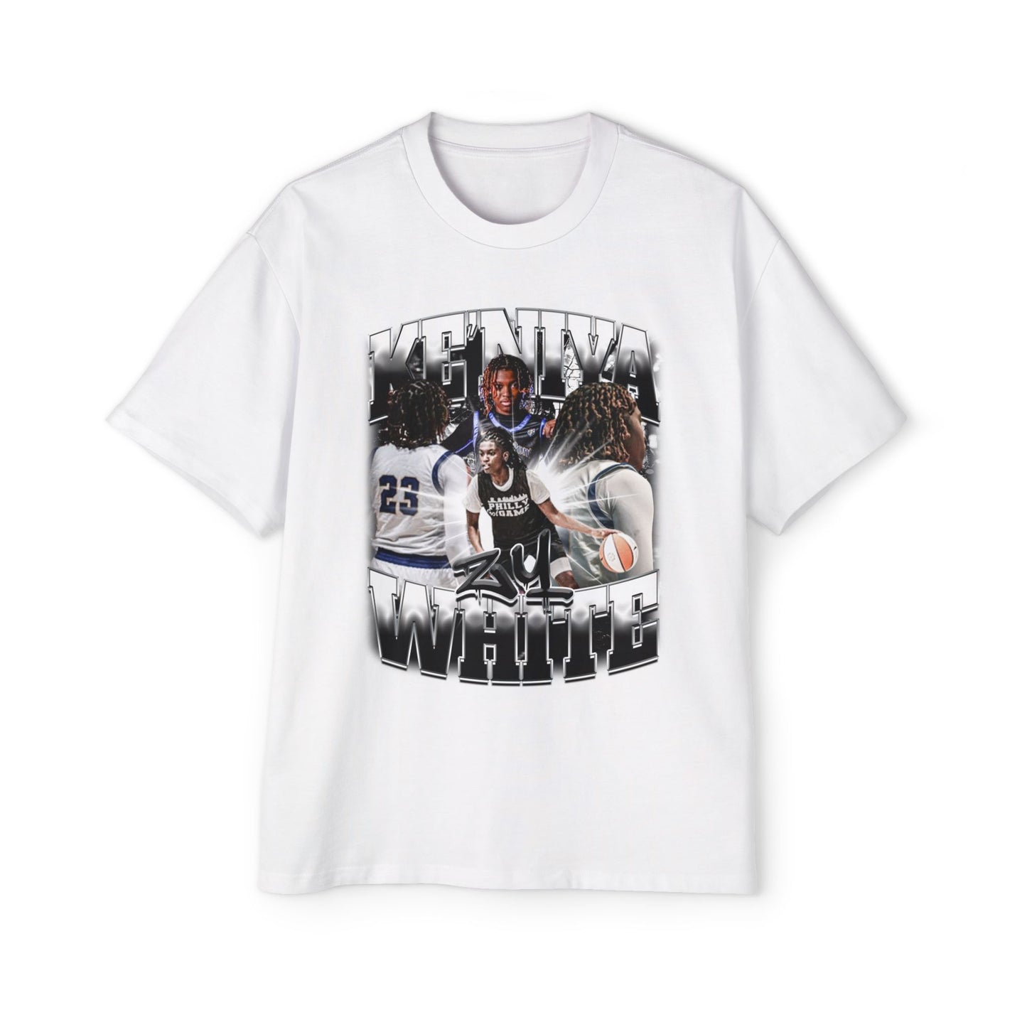 Ke'niya White Oversized Tee