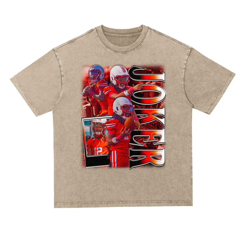 Joker Oversized Acid wash T-shirt