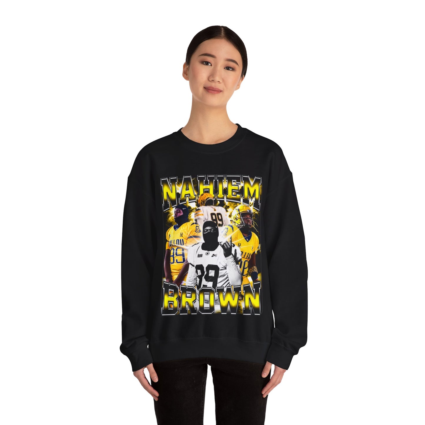 Nahiem Brown Crewneck Sweatshirt