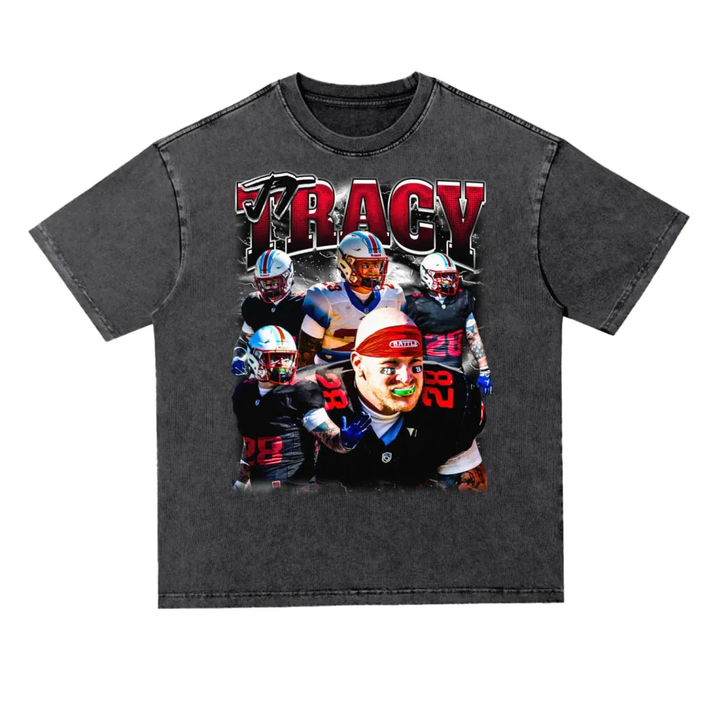 Jt Tracy Oversized Acid wash T-shirt