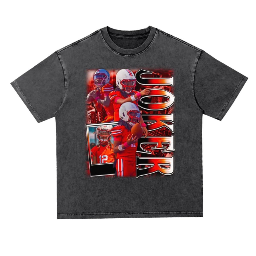 Joker Oversized Acid wash T-shirt