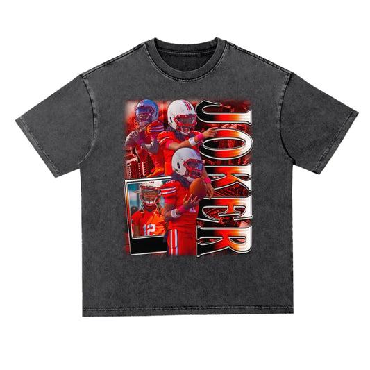 Joker Oversized Acid wash T-shirt