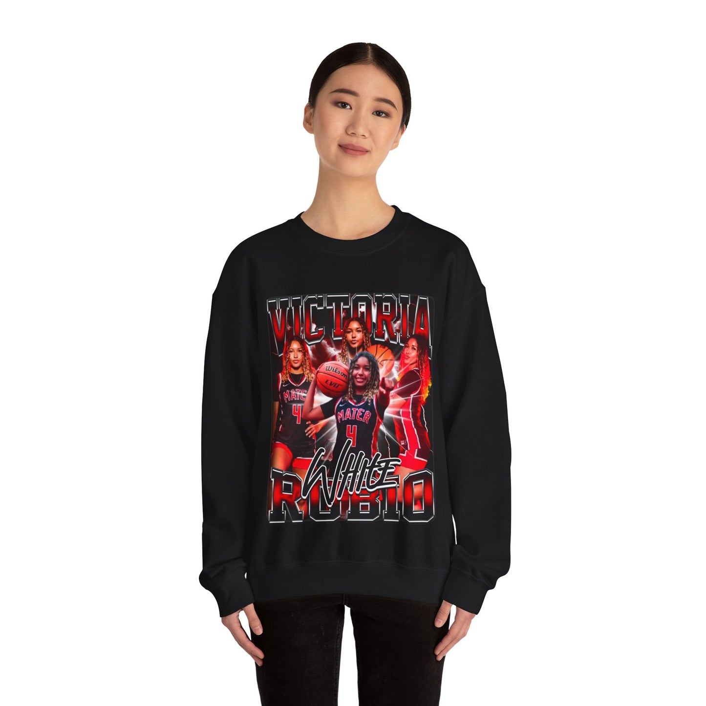 Victoria White-Rubio Crewneck Sweatshirt