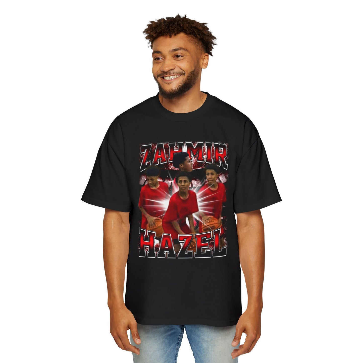 Zahmir Hazel Oversized Retro Tee