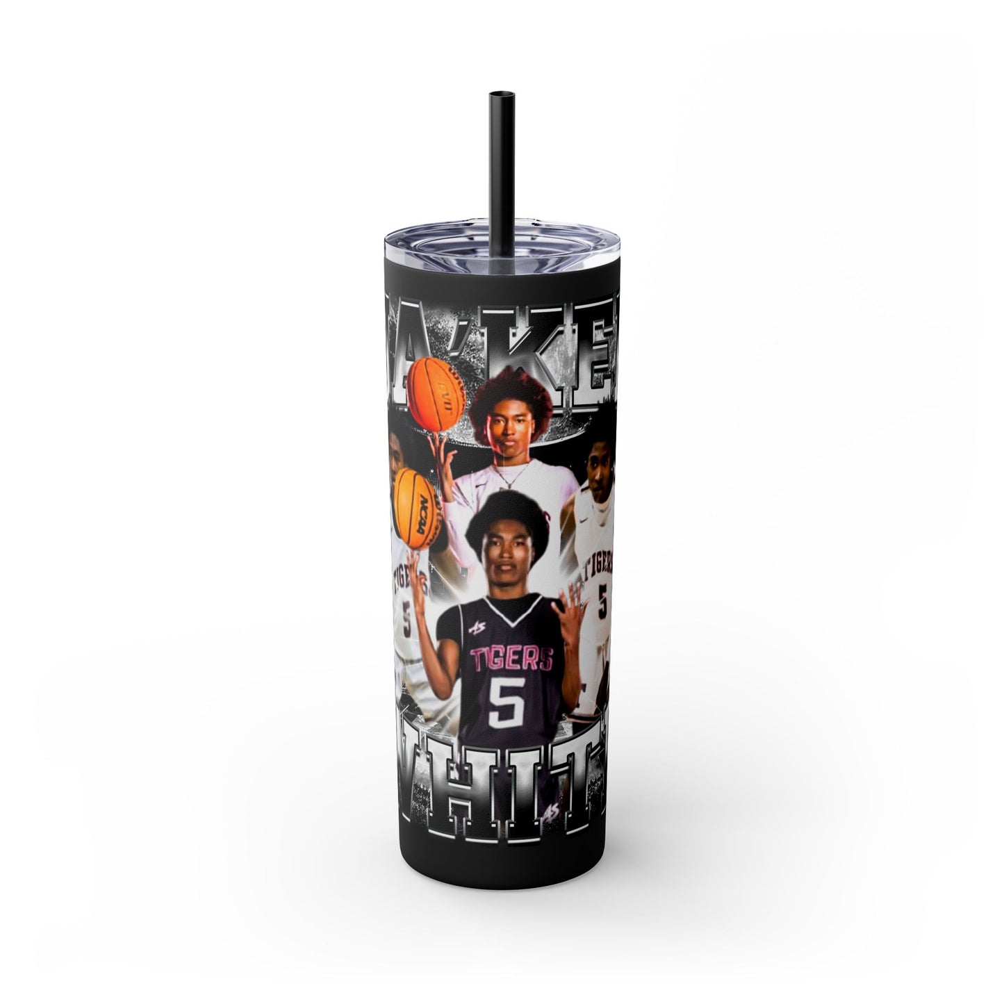 Ja’kel White Stainless Steal Tumbler
