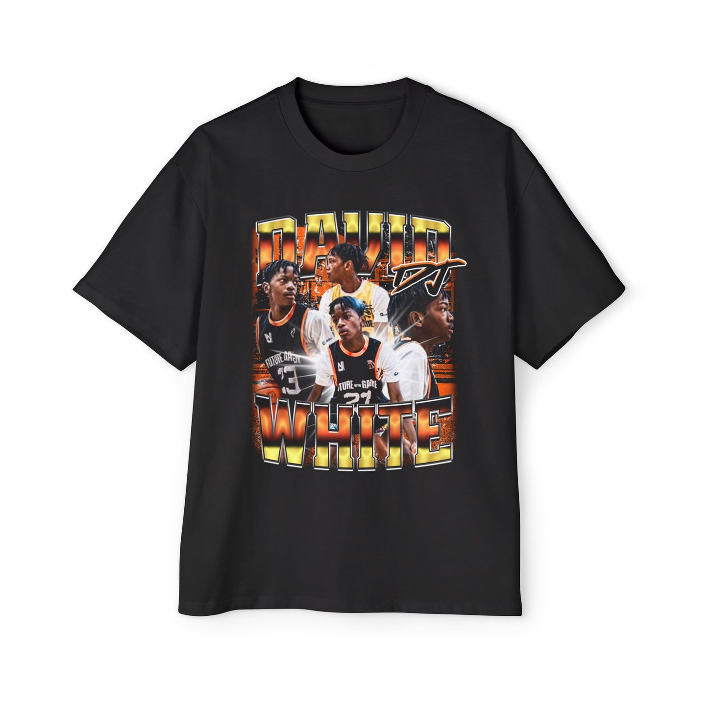 David White Oversized Tee