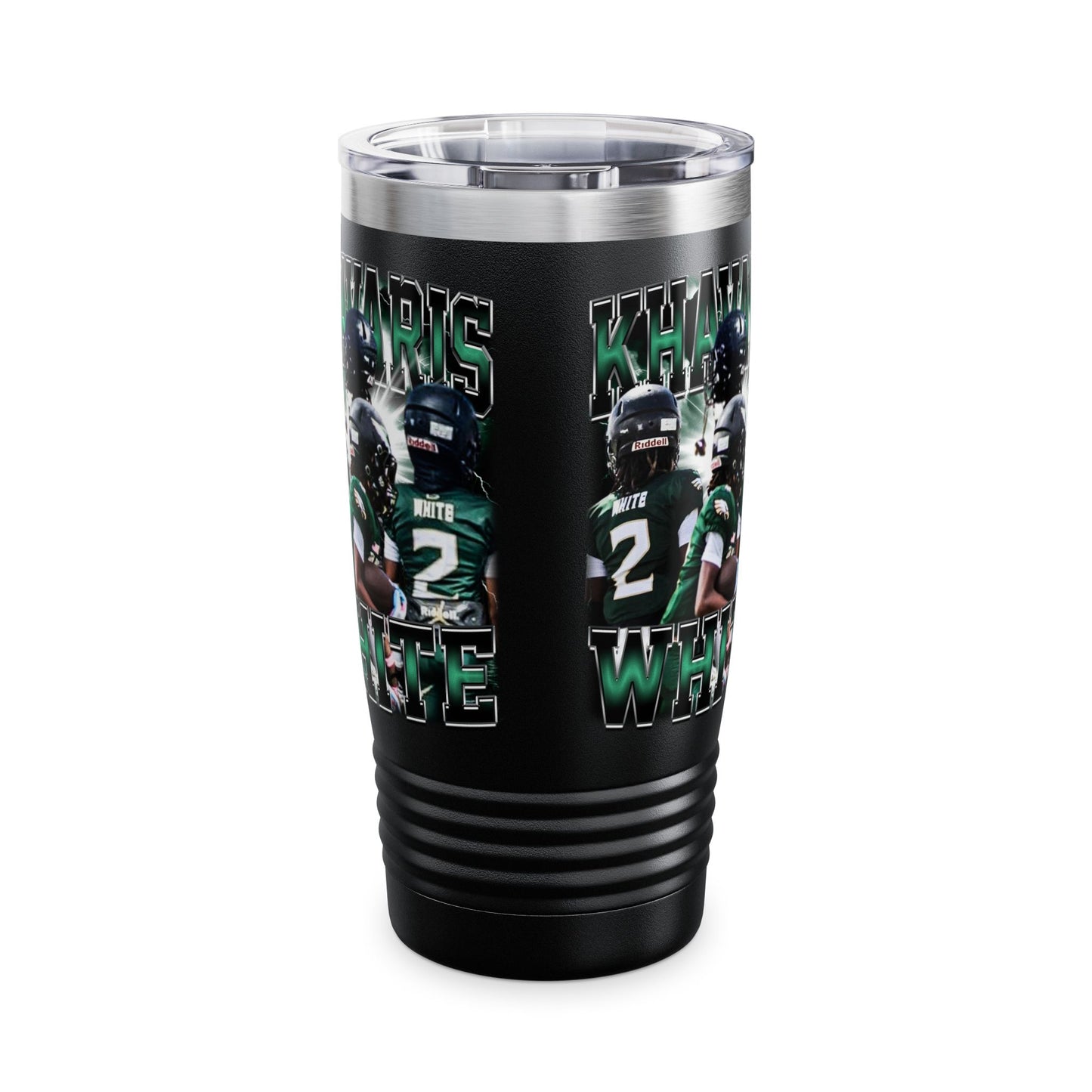 Khavaris White Stainless Steal Tumbler
