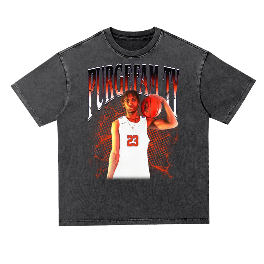 Tyleek Turner Oversized Acid Wash Tee