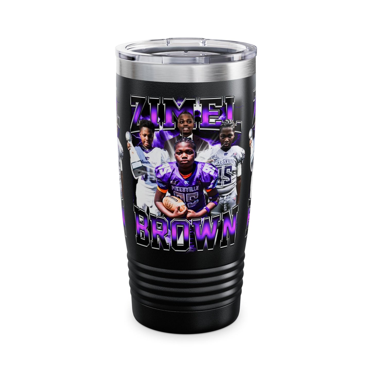 Zimel Brown Stainless Steel Tumbler