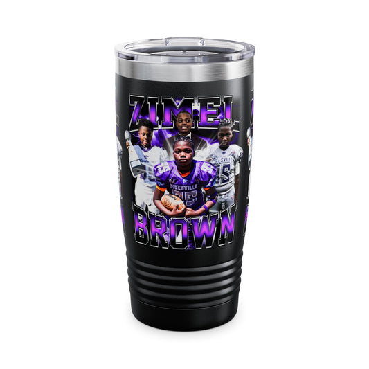 Zimel Brown Stainless Steel Tumbler
