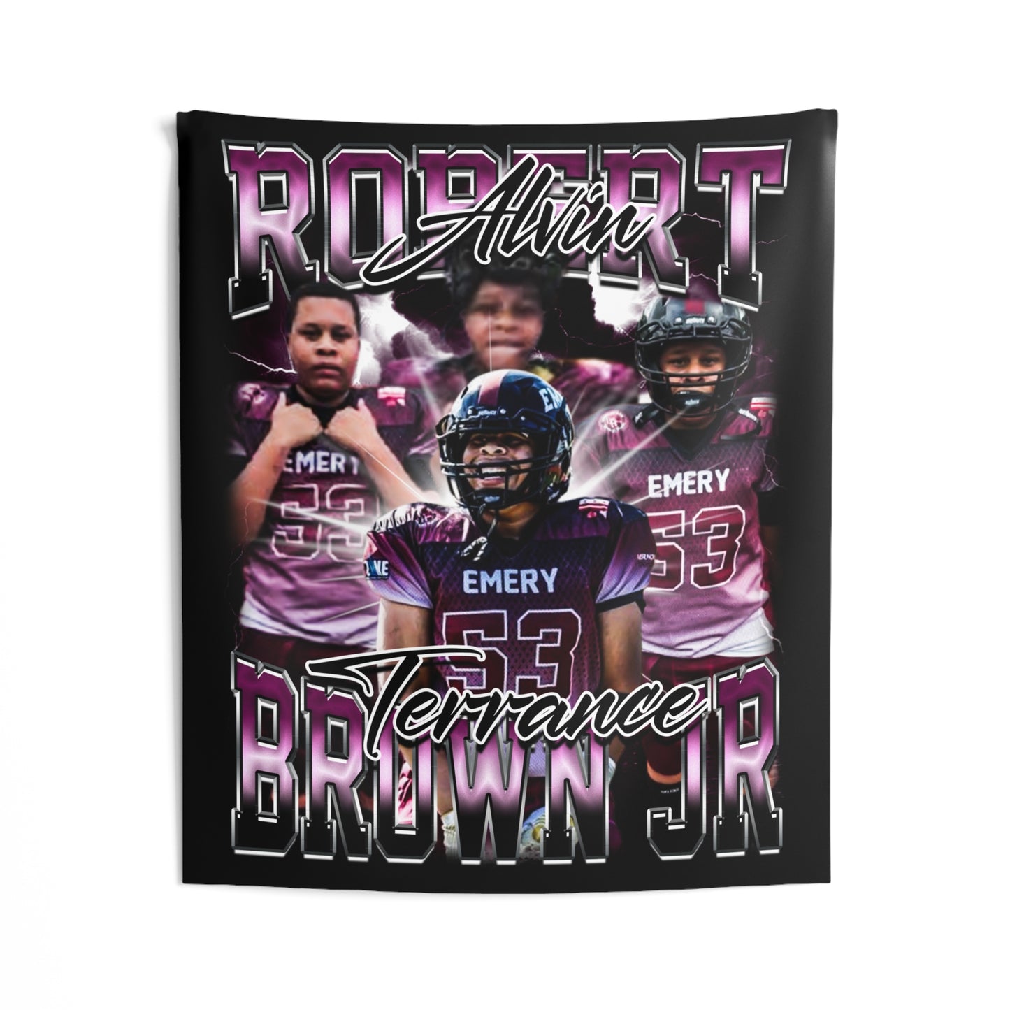 Robert Alvin Terrance Brown Jr Tapestry 50” x 60”