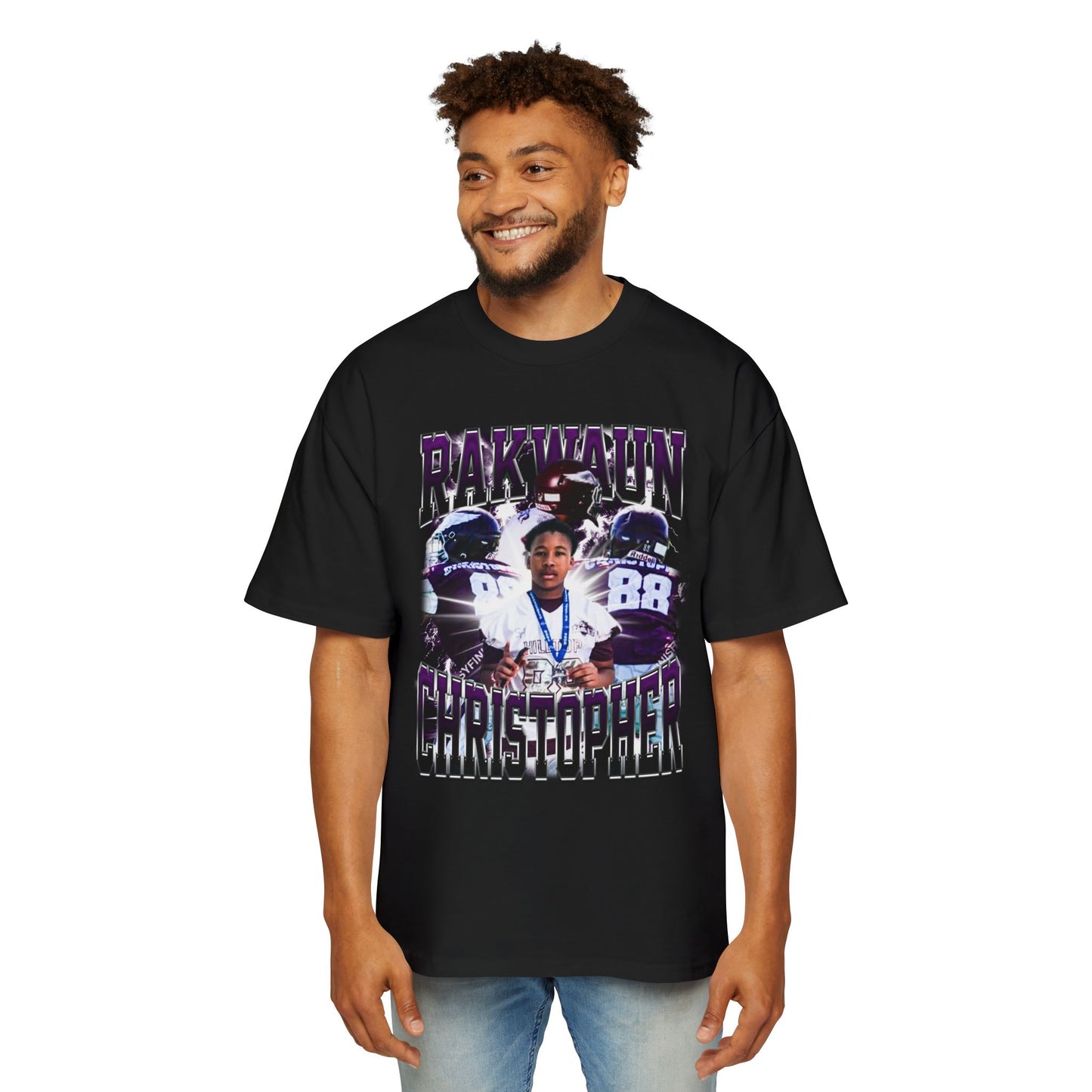 Rakwaun Christopher Oversized Retro Tee