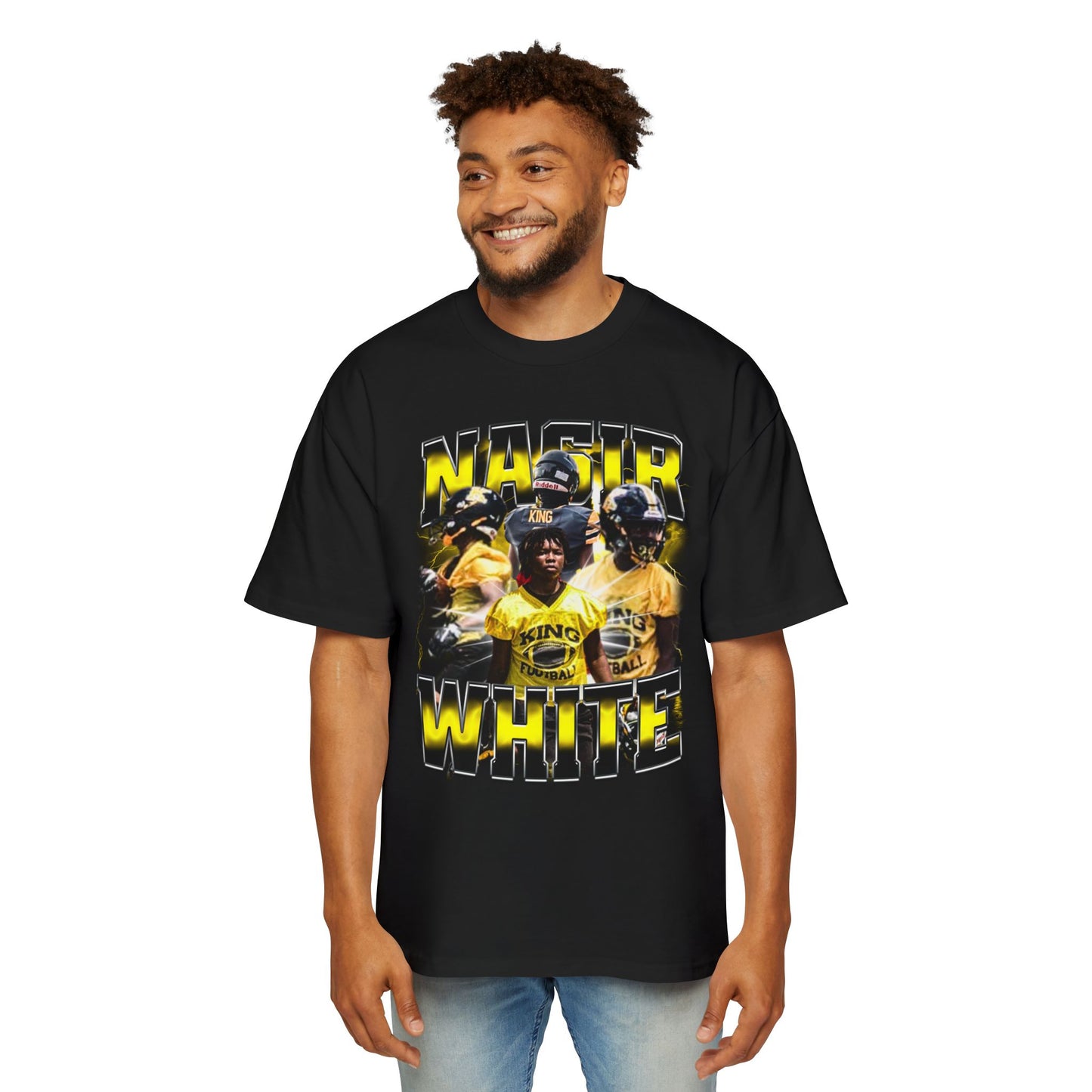 Nasir White Oversized Tee