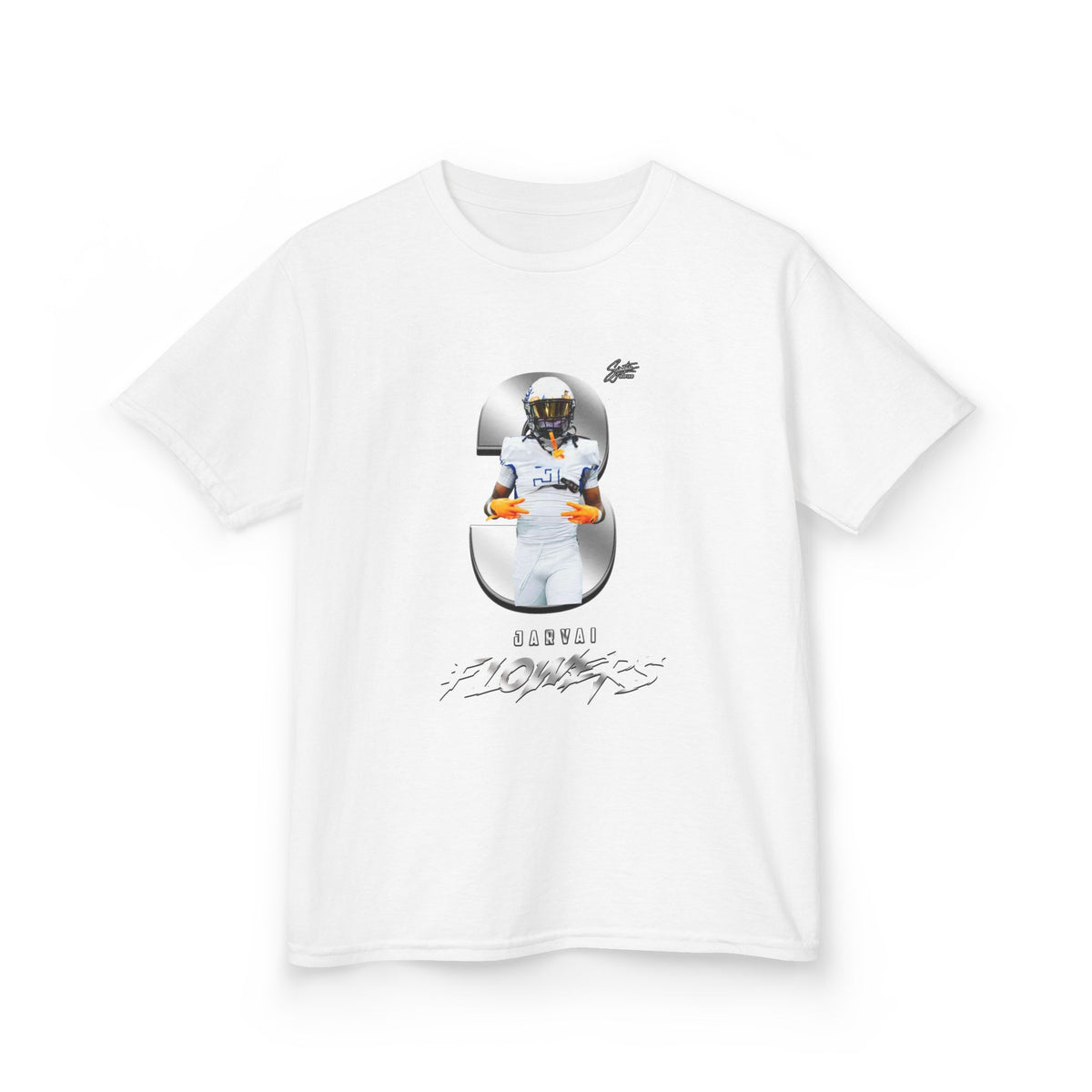 Jarvai Flowers Youth Heavy Cotton Tee
