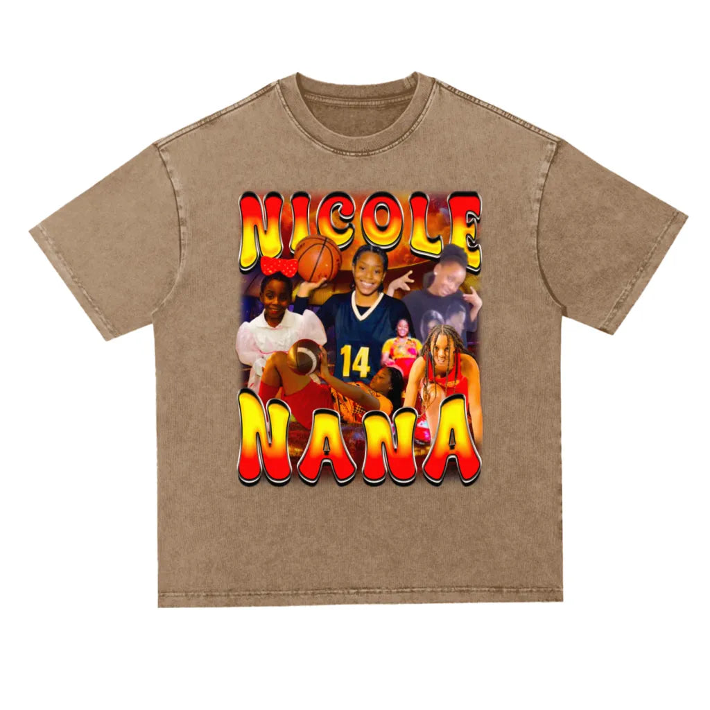 Nicole Oversized Acid wash T-shirt