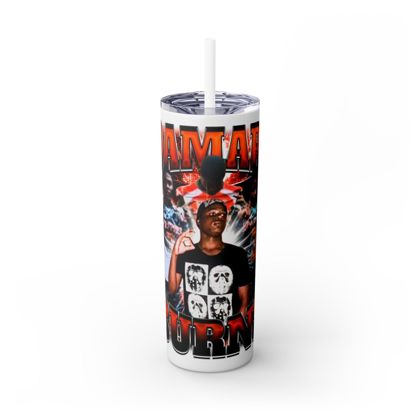 Damari Burns Stainless Steal Tumbler