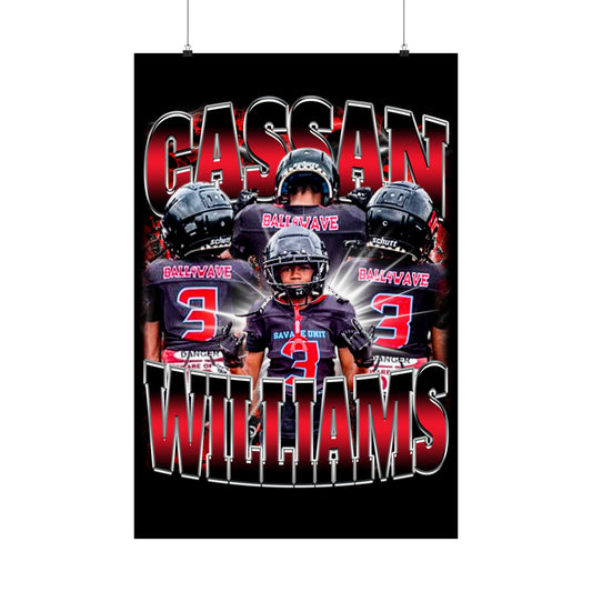 Cassan Williams Poster 24" x 36"