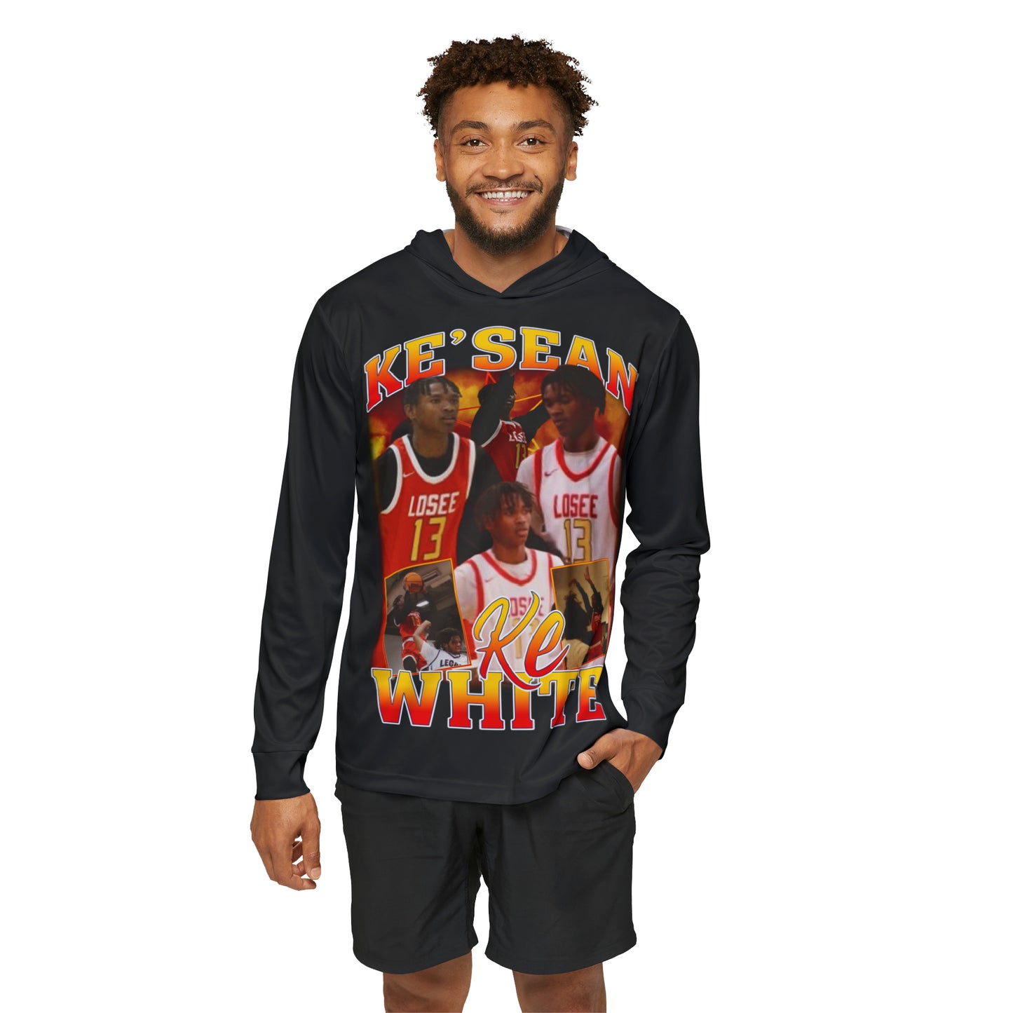 Ke'sean White Sports Hoodie