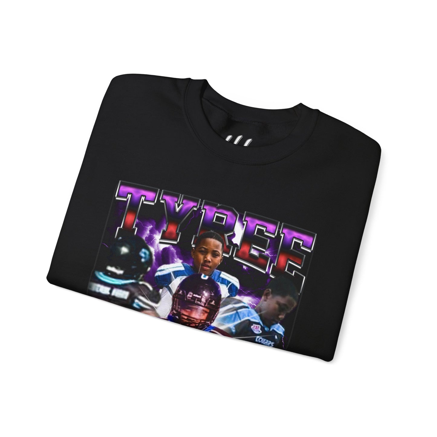 Tyree Black Crewneck Sweatshirt