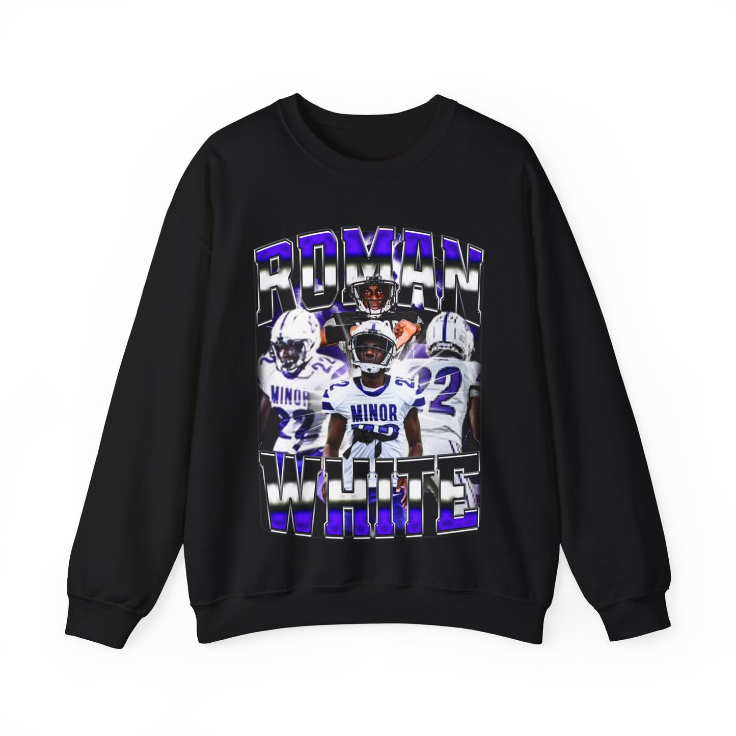 Roman White Crewneck Sweatshirt