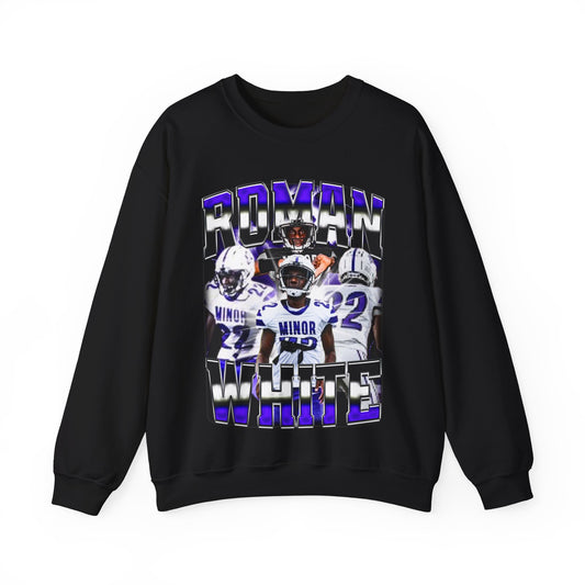 Roman White Crewneck Sweatshirt