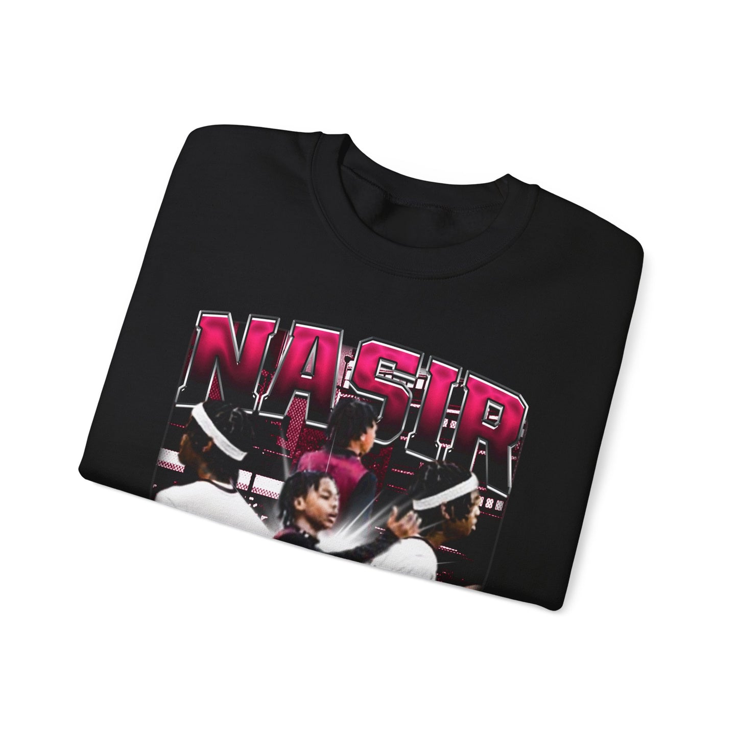 Nasir White Crewneck Sweatshirt