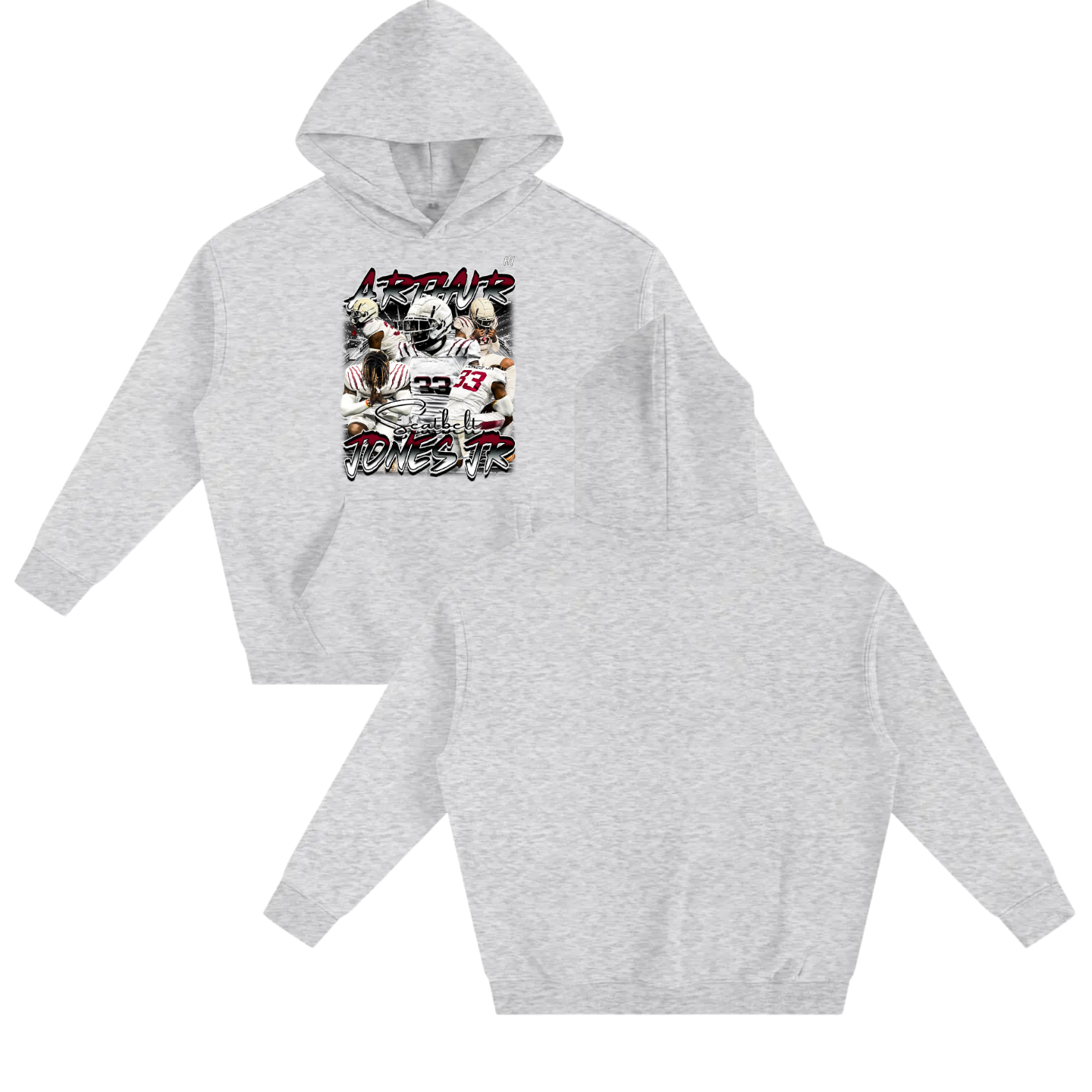 Arthur Jones Jr Oversize Fleeced Hoodie