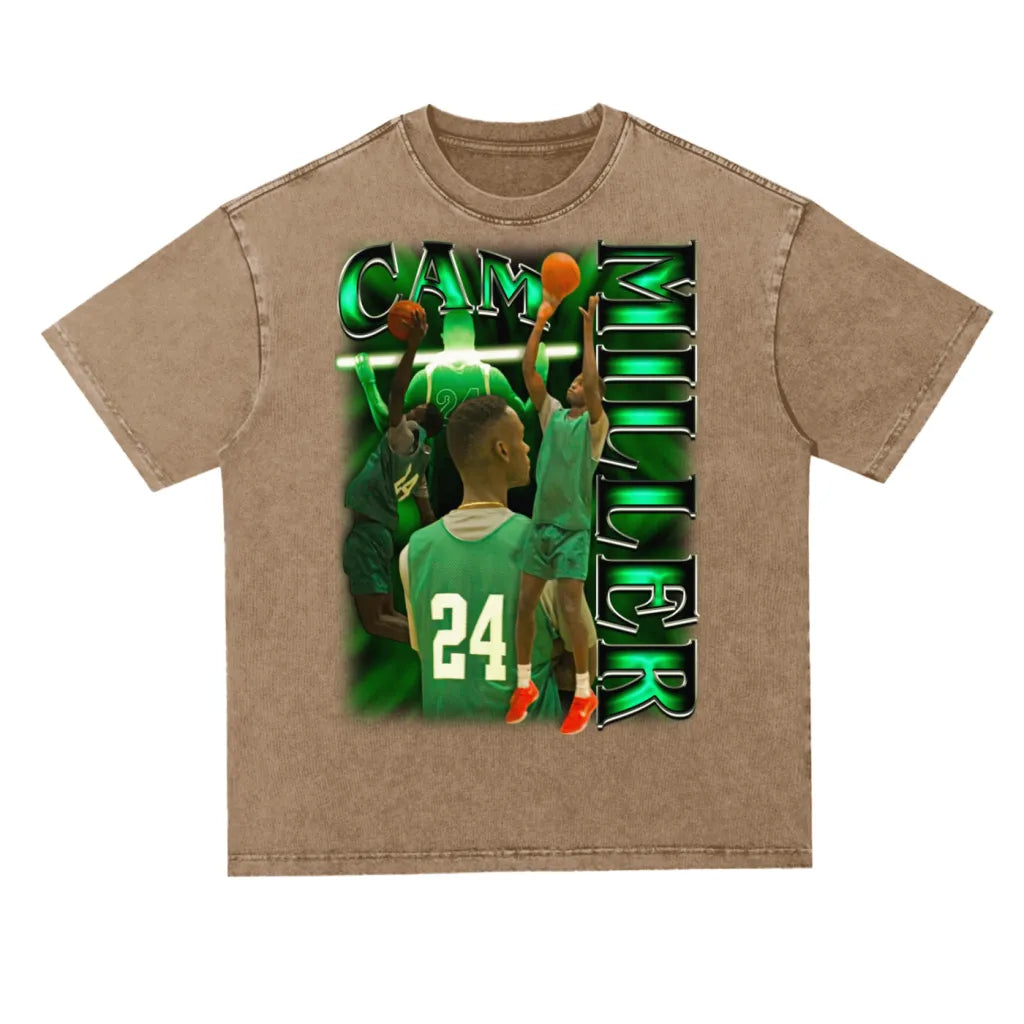 Cam Miller Oversized Acid wash T-shirt-