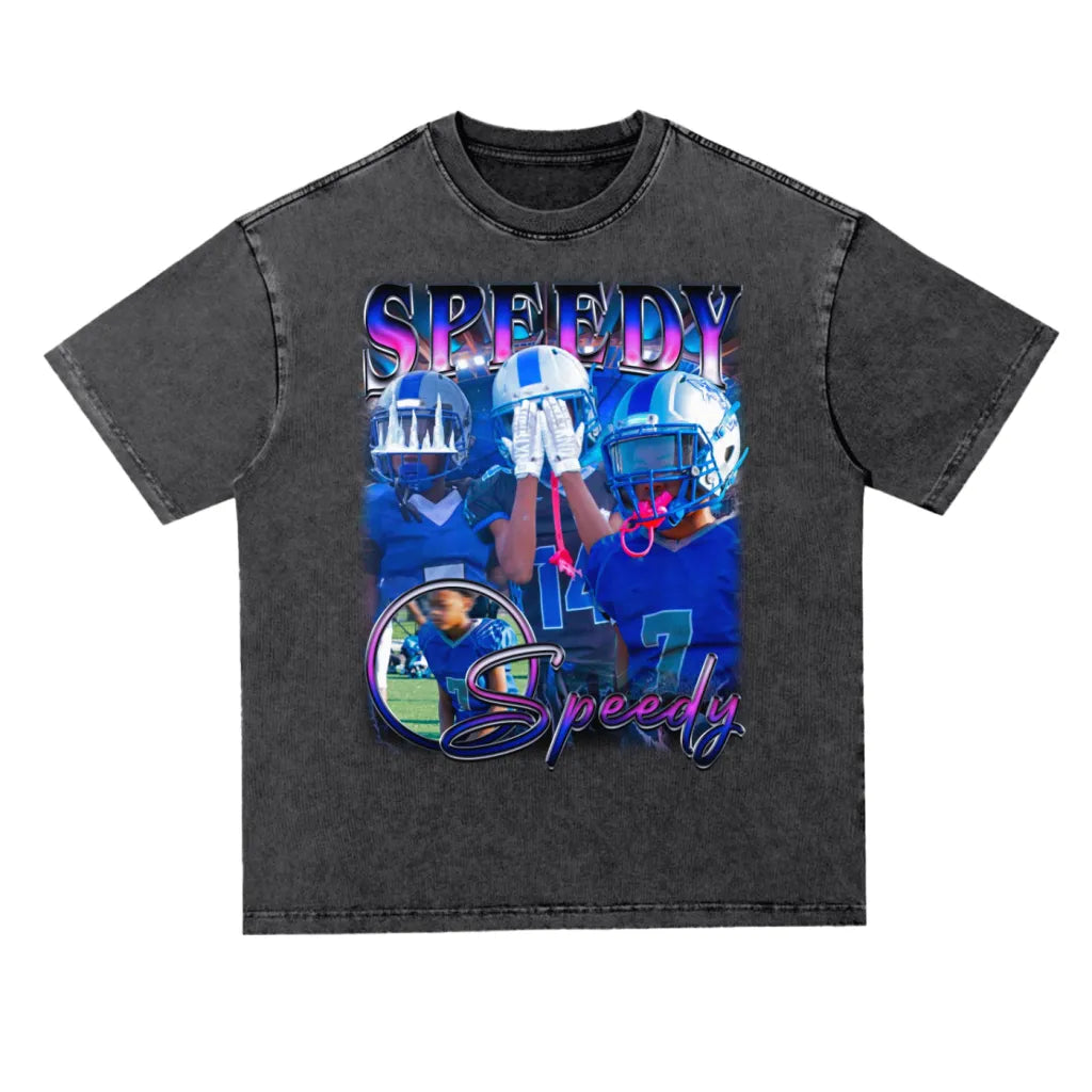 Speedy Oversized Acid wash T-shirt
