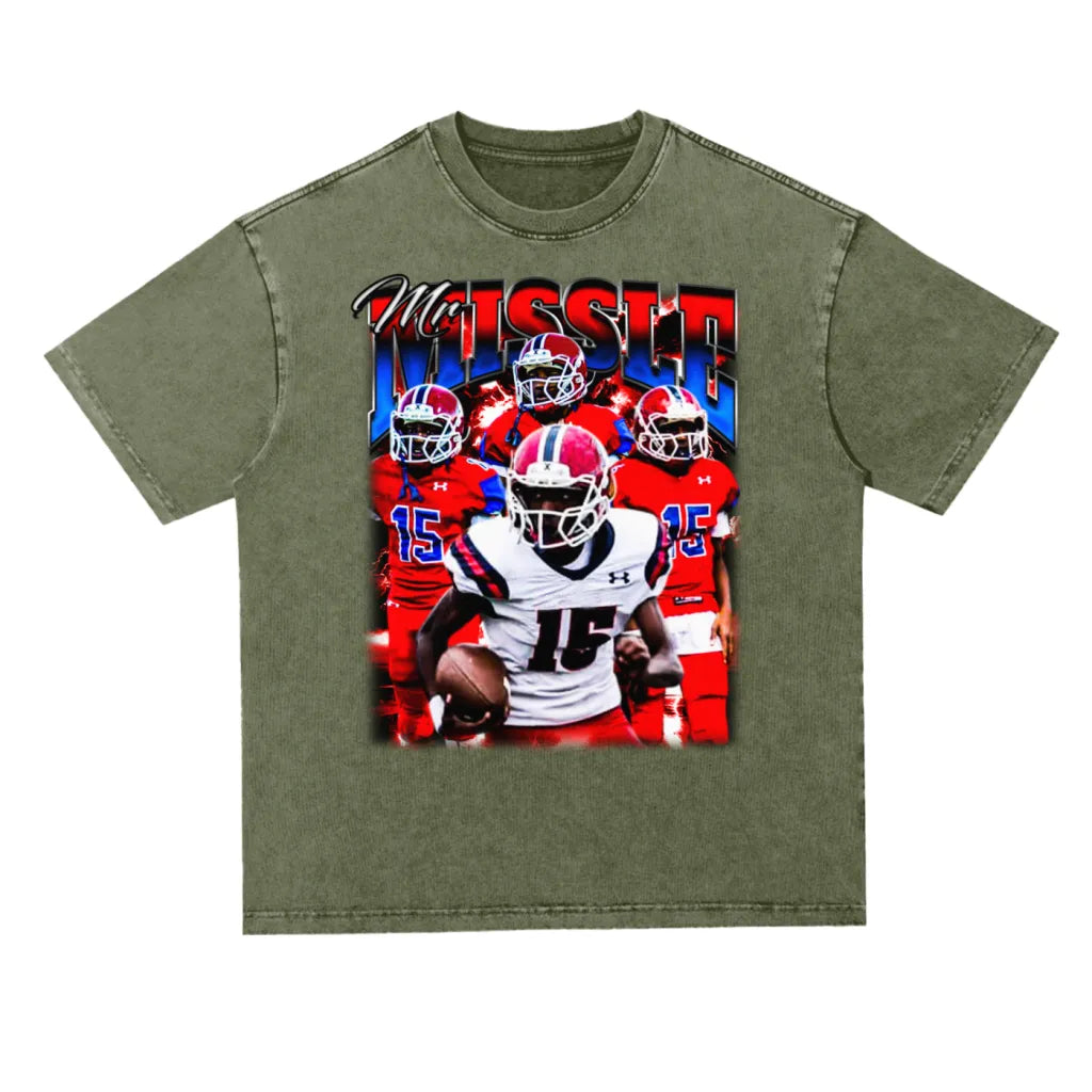Mr Missle Oversized Acid wash T-shirt