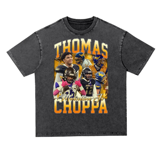 Thomas Marcellino Oversized Acid Wash Tee