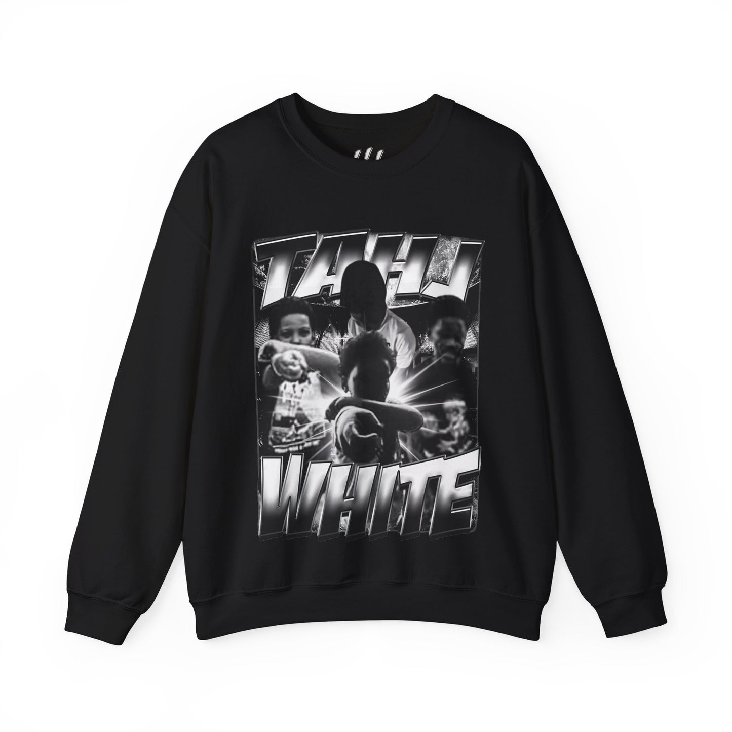 Tahj White Crewneck Sweatshirt