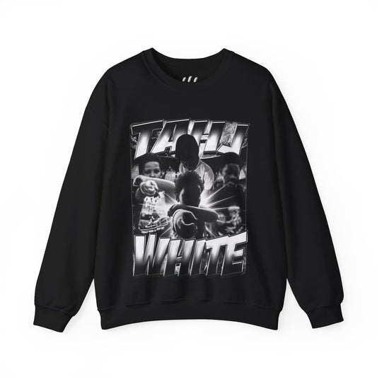 Tahj White Crewneck Sweatshirt