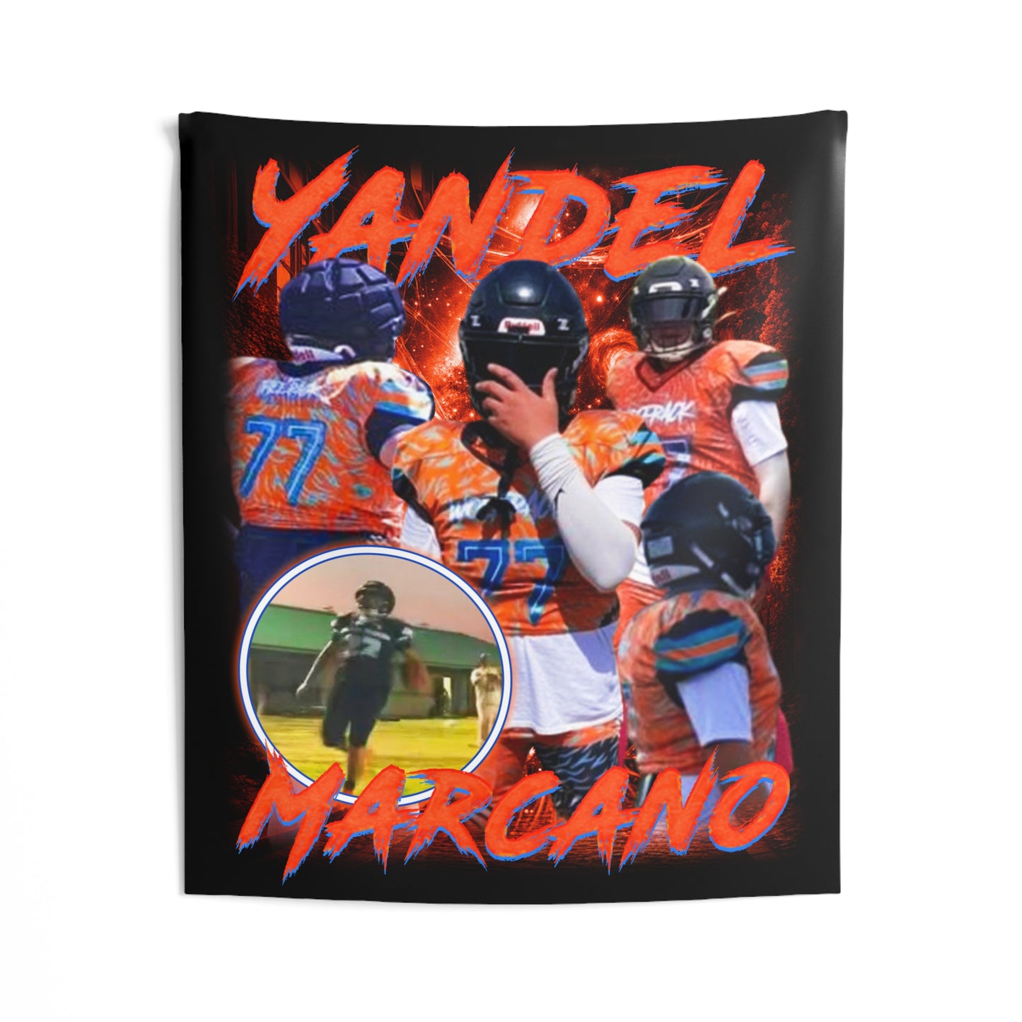 Yandel Marcano Tapestry 50” x 60”