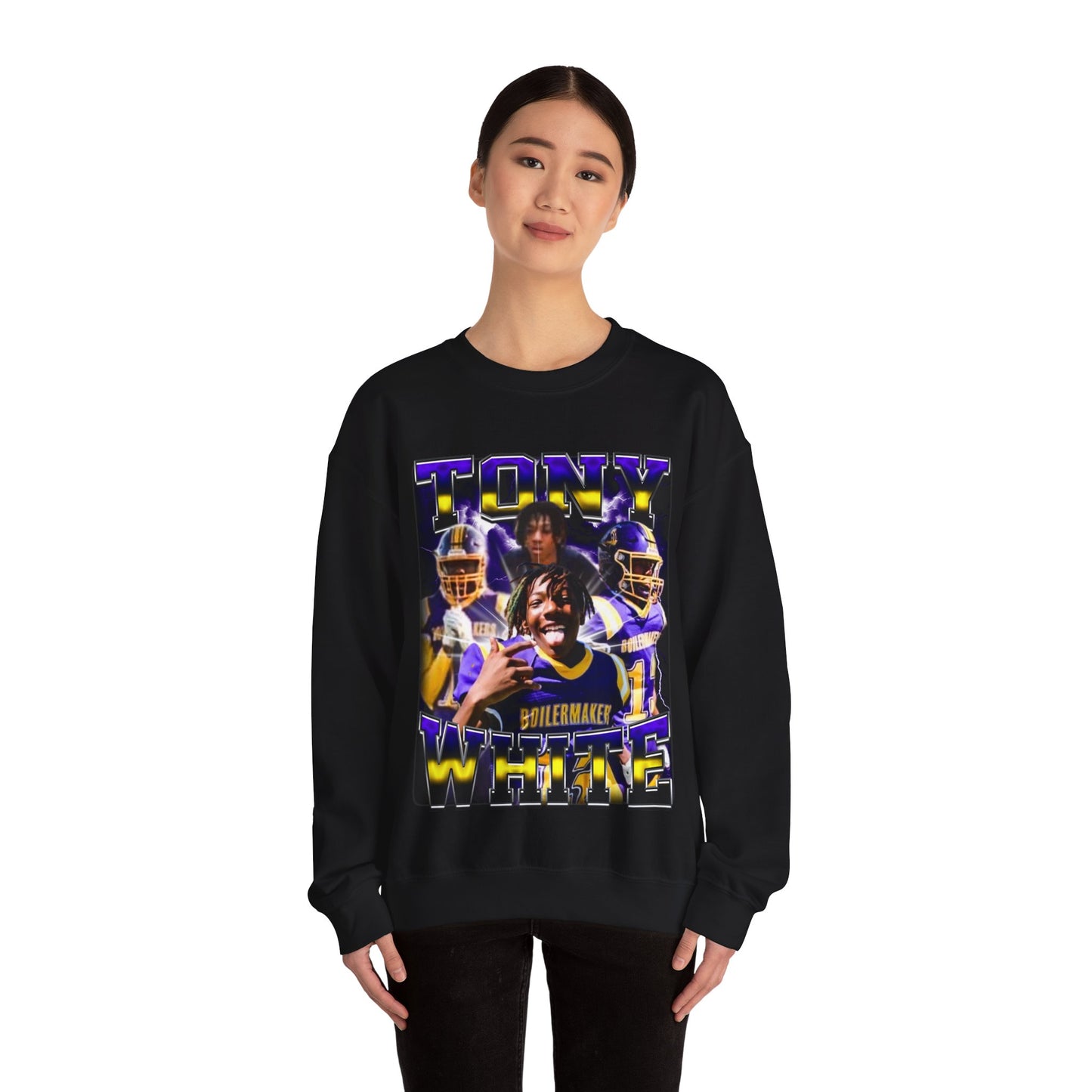 Tony White Crewneck Sweatshirt
