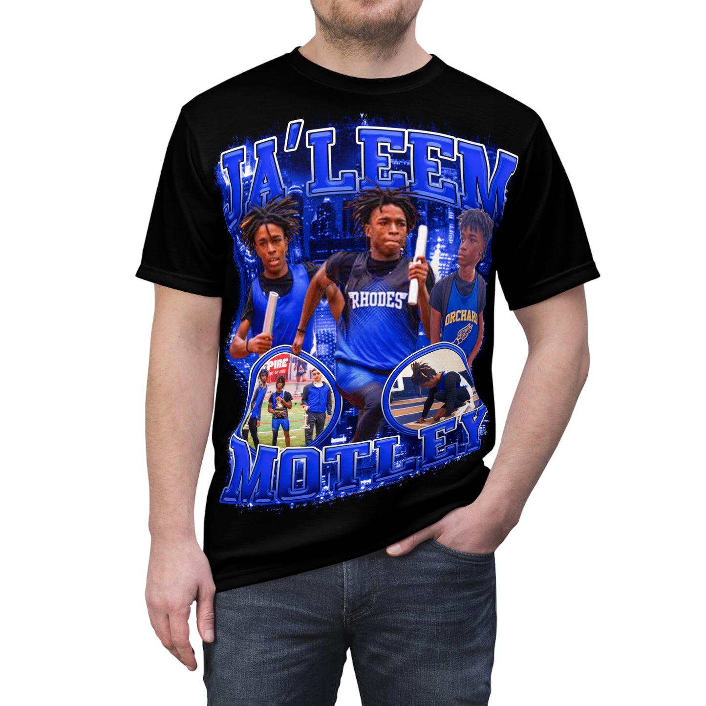 Ja'Leem Motley Vintage Full Print Tee