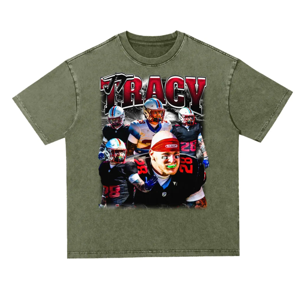 Jt Tracy Oversized Acid wash T-shirt