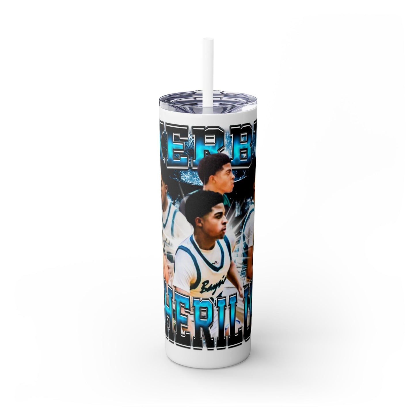 Kerby Cherilus Stainless Steal Tumbler