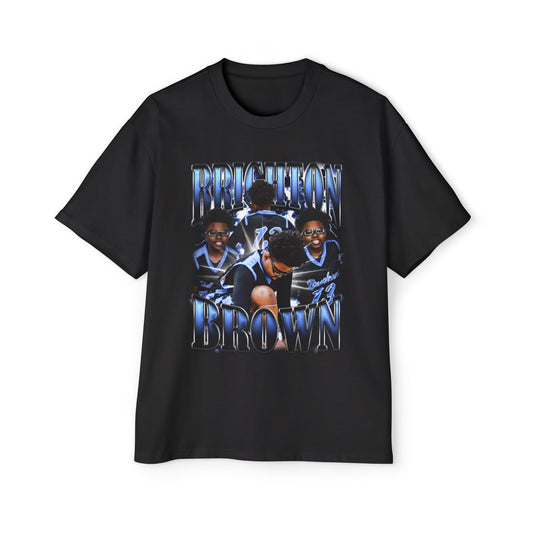 Brighton Brown Oversized Retro Tee