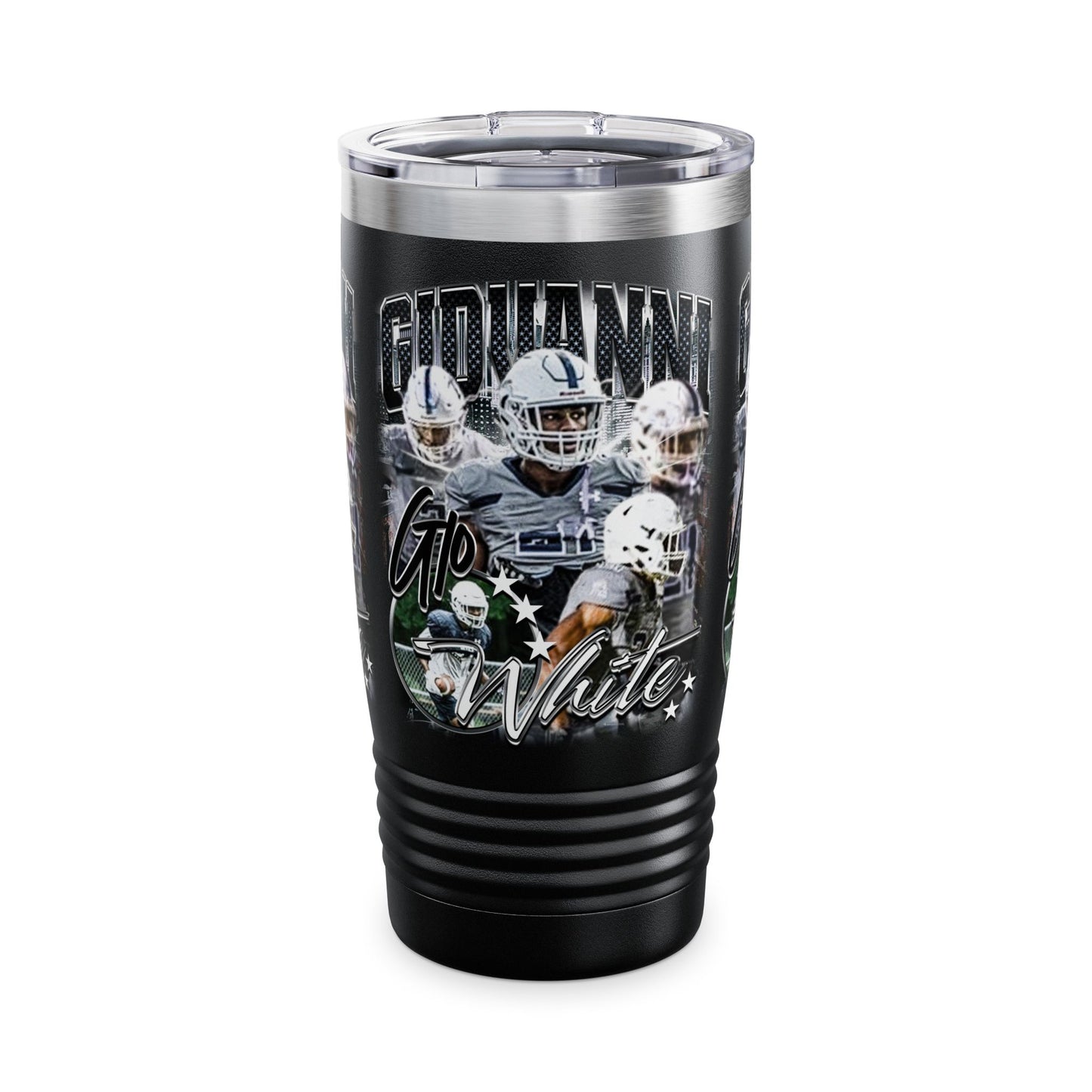 Giovanni White Stainless Steal Tumbler