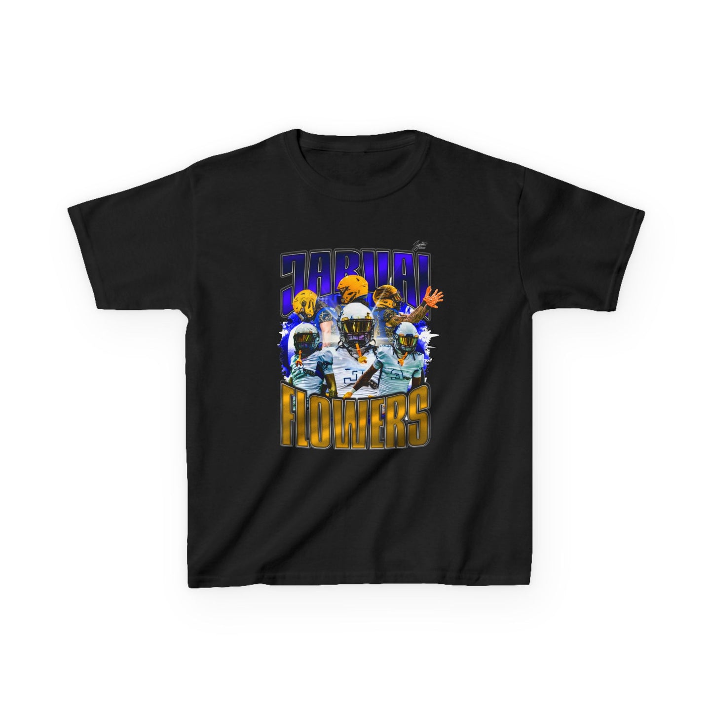 Jarvai Flowers Youth Heavy Cotton Tee