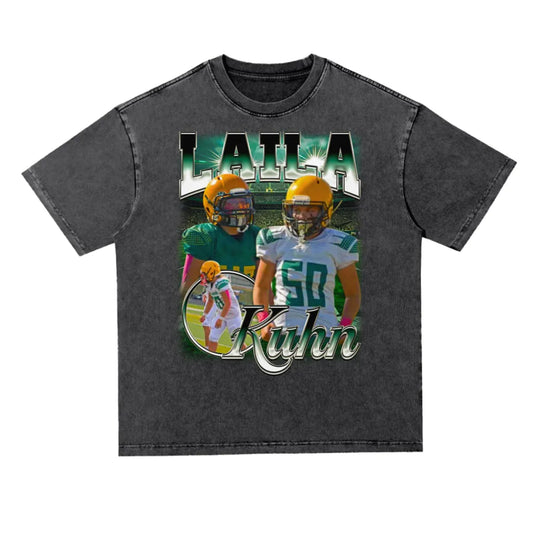 Laila Kuhn Oversized Acid wash T-shirt