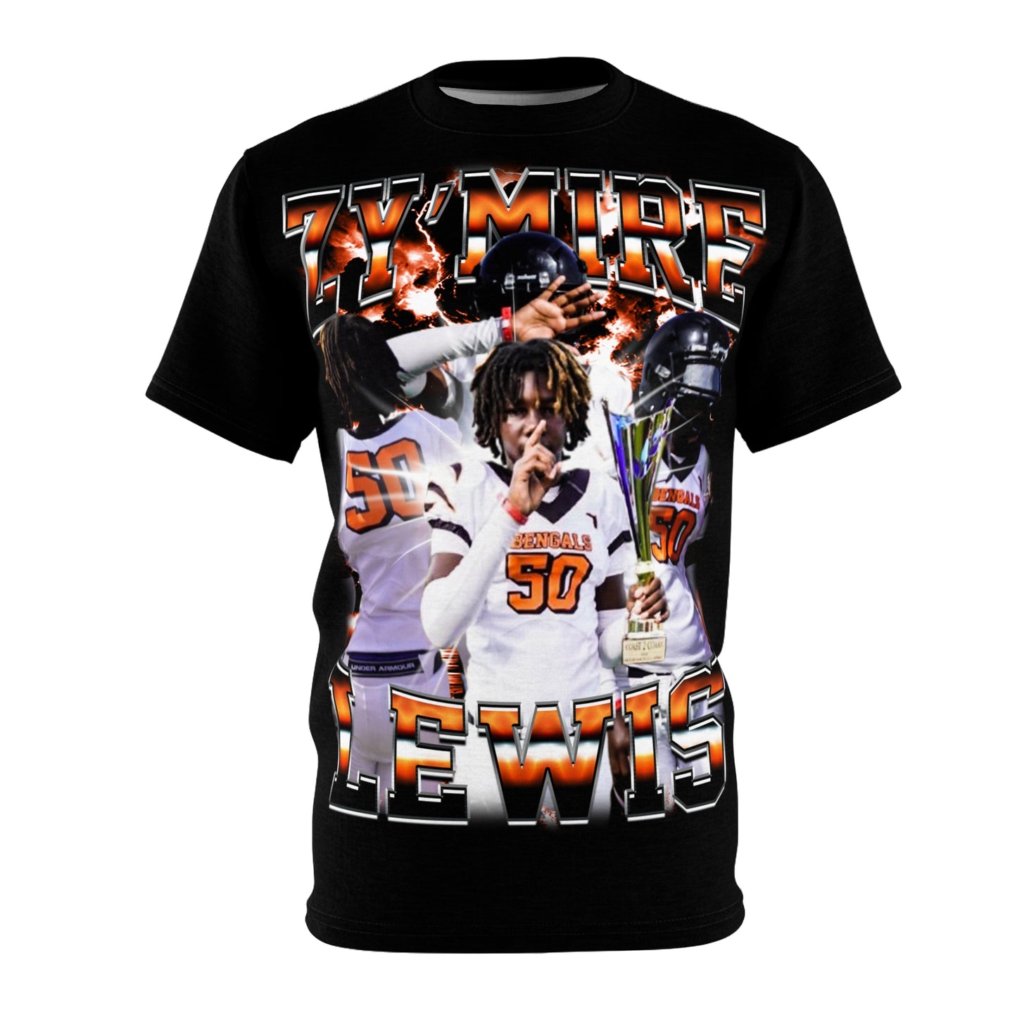 Zy'mire Lewis Vintage Full Print Tee