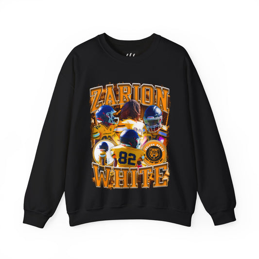 Zarion White Crewneck Sweatshirt