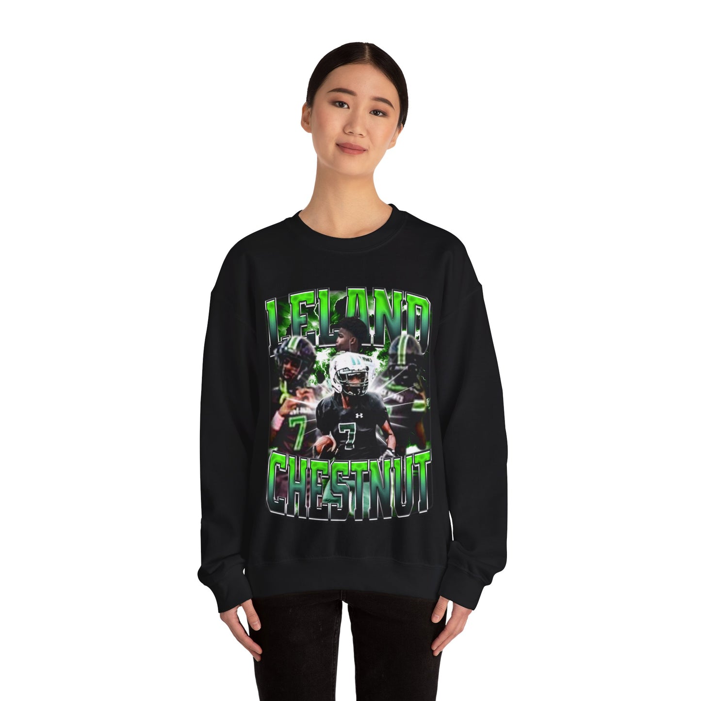 Leland Chestnut Cursive Crewneck Sweatshirt